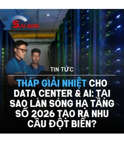 Tháp giải nhiệt cho Data Center & AI: Tại sao làn sóng hạ tầng số 2026 tạo ra nhu cầu đột biến?